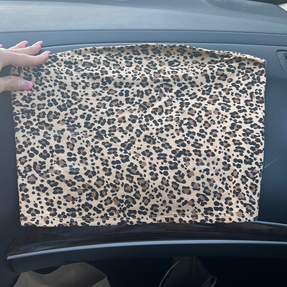 Garage cheetah tube top